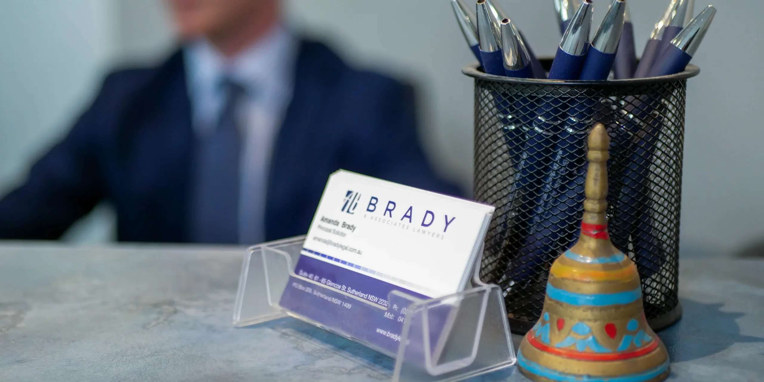 Business Cards in focus