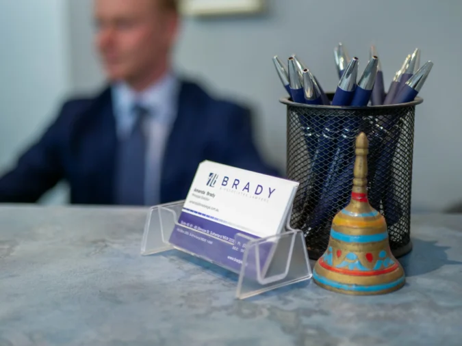 Business Cards in focus