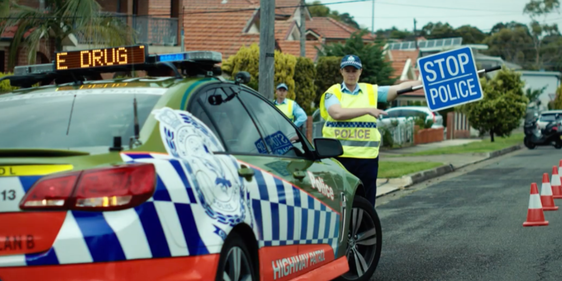 Police roadside stop