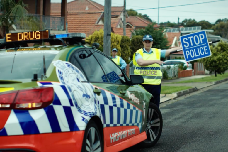 Police roadside stop